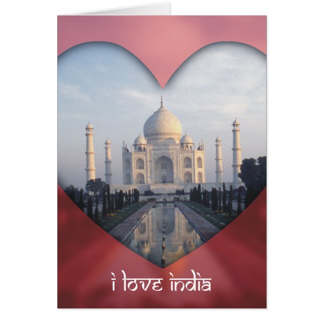 "I Liebe India" Taj Mahal Heart (Vorne)