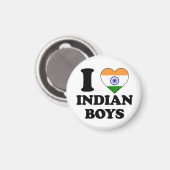 I Liebe Indian Boys Magnet (Vorderseite/Rückseite)