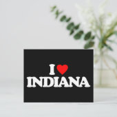I LIEBE INDIANA POSTKARTE (Stehend Vorderseite)