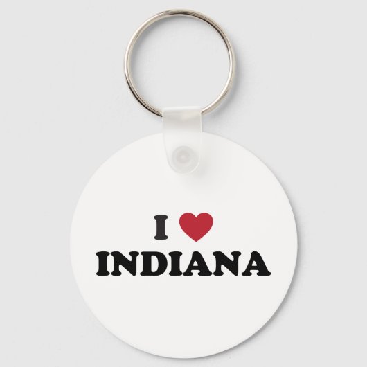 I Liebe Indiana Schlüsselanhänger (Vorderseite)