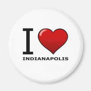 I LIEBE INDIANAPOLIS, HEREIN - INDIANA MAGNET