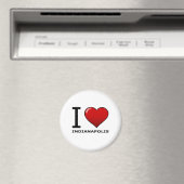 I LIEBE INDIANAPOLIS, IN - INDIEN MAGNET (In Situ (Geschirrspüler))