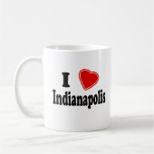 I Liebe Indianapolis Kaffeetasse (Links)