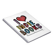 I Liebe Indie Books Cool Authoring Design Notizblock (Rechte Seite)