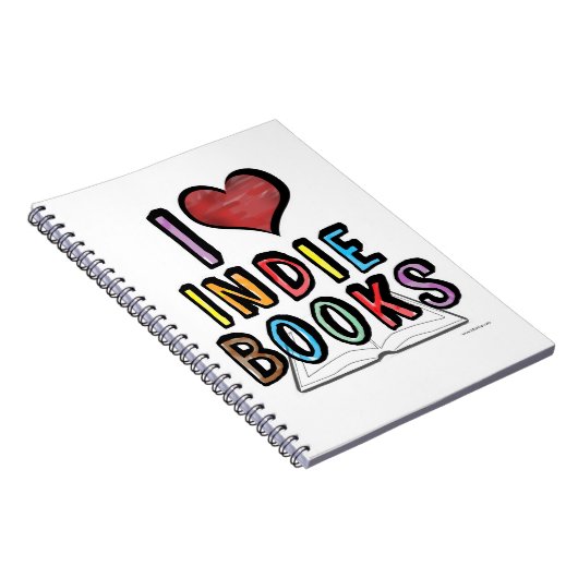 I Liebe Indie Books Cool Authoring Design Notizblock (Rechte Seite)