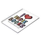 I Liebe Indie Books Cool Authoring Design Notizblock (Linke Seite)