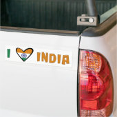 I Liebe Indien Autoaufkleber (Auf Lkw)