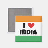 I Liebe Indien Magnet (Vorderseite/Rückseite)