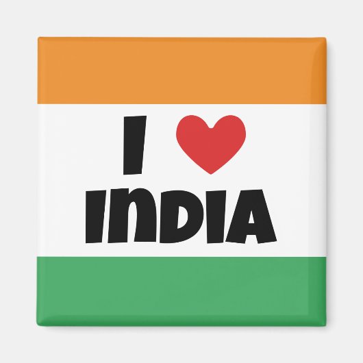I Liebe Indien Magnet (Vorne)