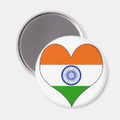 I Liebe Indien Magnet (Vorderseite/Rückseite)