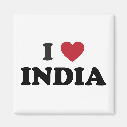 I Liebe Indien Magnet (Vorne)