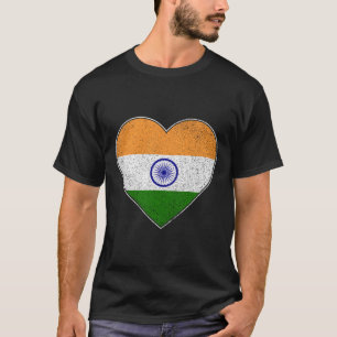 I Liebe Indien mein indisches Herzenflaggenland DN T-Shirt