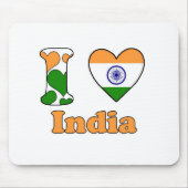 I Liebe Indien Mousepad (Vorne)