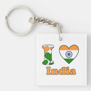 I Liebe Indien Schlüsselanhänger