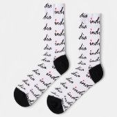 I Liebe Indien Socken (Linkes Detail)