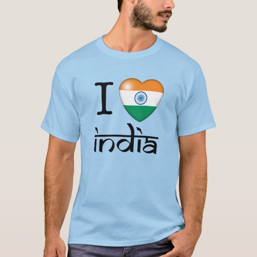 I Liebe Indien T - Shirt (Vorderseite)