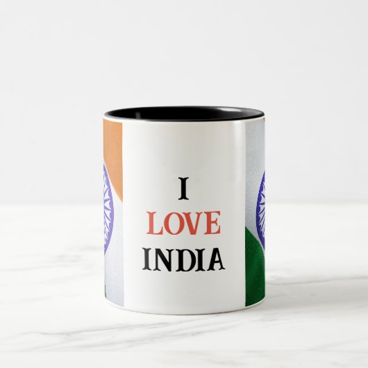 I LIEBE INDIEN ZWEIFARBIGE TASSE (Mittel)