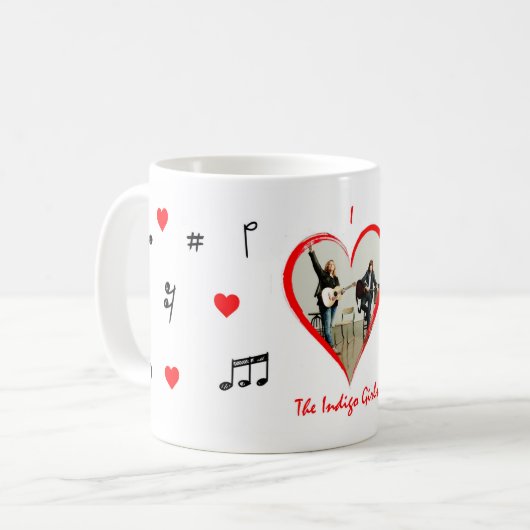 I Liebe Indigo Girls Version 2 Kaffeetasse (Vorderseite Links)