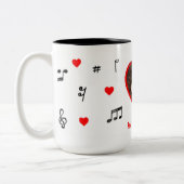 I Liebe Indigo Girls Zweifarbige Tasse (Links)