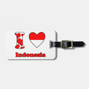 I Liebe Indonesien Gepäckanhänger