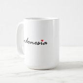 I Liebe Indonesien Kaffeetasse (Vorderseite Links)