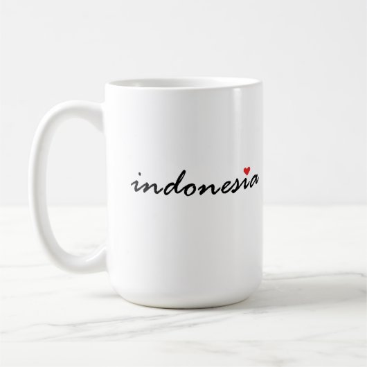I Liebe Indonesien Kaffeetasse (Links)