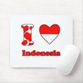 I Liebe Indonesien Mousepad (Mit Mouse)