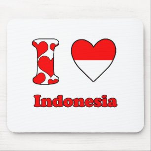 I Liebe Indonesien Mousepad