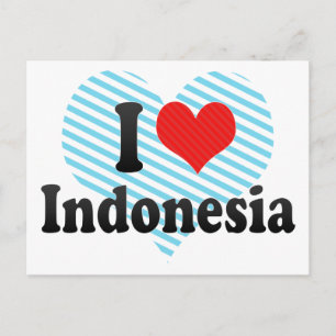 I Liebe Indonesien Postkarte