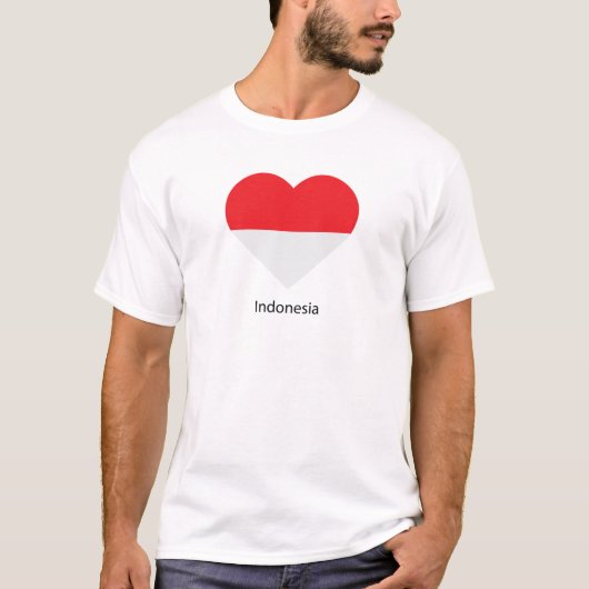 I Liebe Indonesien T-Shirt (Vorderseite)