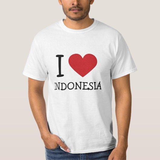 I Liebe Indonesien T-Shirt (Vorderseite)