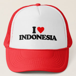 I LIEBE INDONESIEN TRUCKERKAPPE