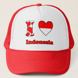 I Liebe Indonesien Truckerkappe