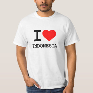 I Liebe Indonesien - weißer T - Shirt
