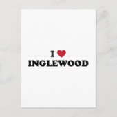 I Liebe Inglewood California Postkarte (Vorderseite)
