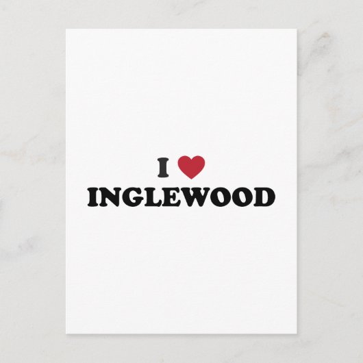 I Liebe Inglewood California Postkarte (Vorderseite)