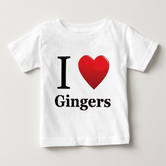I Liebe-Ingwer-T-Shirt Baby T-shirt (Vorderseite)