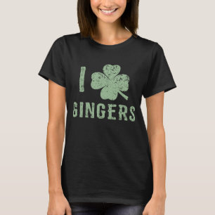 I Liebe-Ingwerlustige irische T-Shirt