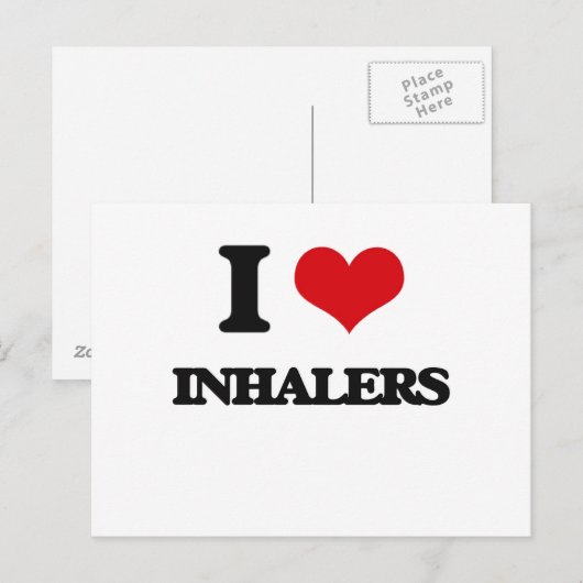 I Liebe Inhalator Postkarte (Vorne/Hinten)