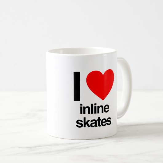 i Liebe-Inline-Skate Kaffeetasse (VorderseiteRechts)