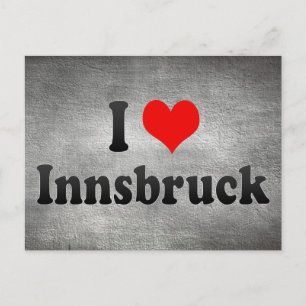 I Liebe Innsbruck, Österreich Postkarte