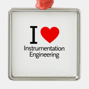 I Liebe Instrumentation Engineering Ornament Aus Metall