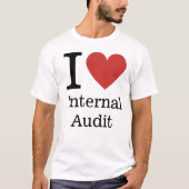 I ❤️ Liebe Internes Audit (für Mitarbeiter) CUSTOM T-Shirt (Vorderseite)