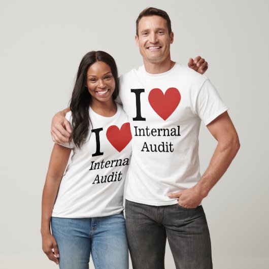 I ❤️ Liebe Internes Audit (für Mitarbeiter) CUSTOM T-Shirt (Unisex)