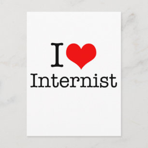 I Liebe Internist Postkarte