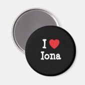 I Liebe Iona T - Shirt Magnet (Vorderseite/Rückseite)