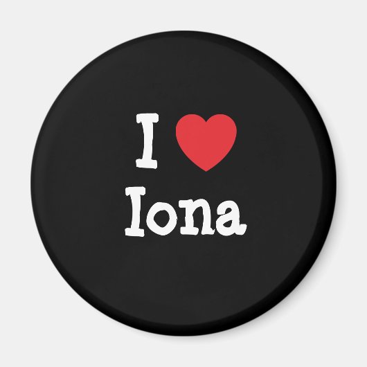I Liebe Iona T - Shirt Magnet (Vorne)
