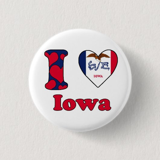 I Liebe Iowa Button (Vorderseite)