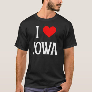 I Liebe Iowa I Heart Iowa IA USA Holiday Travel So T-Shirt