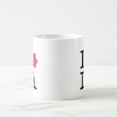 I Liebe Iowa Kaffeetasse (Mittel)